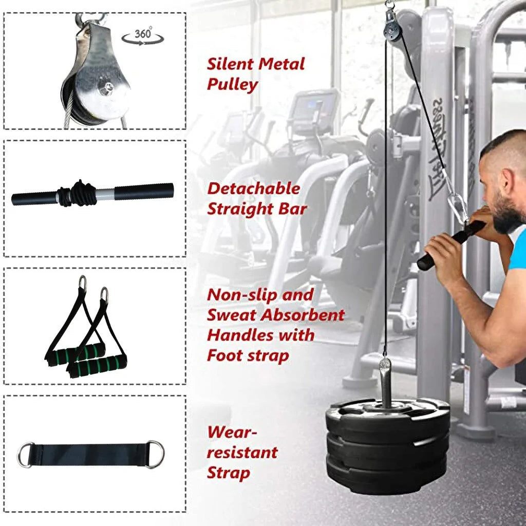 Equipo de Gimnasio para Entrenamiento con Cable Polea Fitness Diy